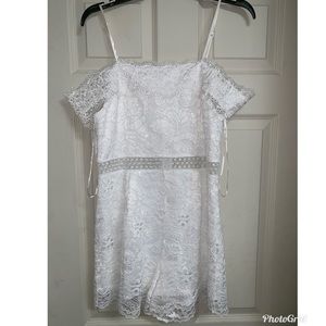 White lace romper
